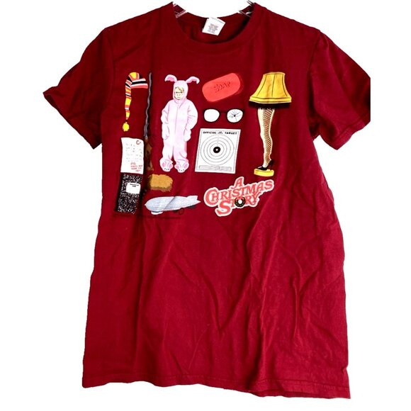 A Christmas Story All American Christmas Red T-Shirt Size S - Picture 1 of 7